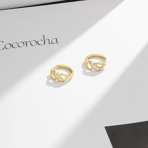 14K Gold Plated Hoop Earrings for Women – Lightweight Trendy Chunky Hoops, Hypoallergenic Gold or Silver Earrings Jewelry in Saudi Arabia