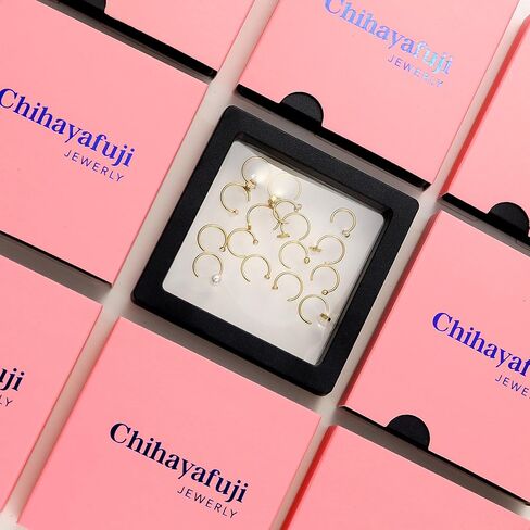 14K Gold Huggie Half Hoop Earrings Cartilage Helix Open Hugging Earrings for Women | 9 Pairs Hypoallergenic 316L Stainless Steel Jewelry Set in Saudi Arabia