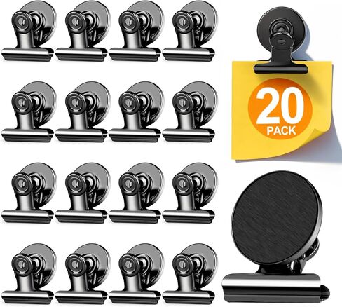 48 Pack Magnetic Clips, Refrigerator Magnets Fridge Magnets, Black Magnet Clips for Whiteboard, Clip Magnets for Photo Displays, Home, Office,Classroom in Kuwait