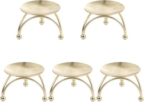 Cabilock 5Pcs Retro Metal Candle Holder with Handle Decorative Candle Stick Holder Set for Tabletop Weddings Parties Holiday Events in Saudi Arabia