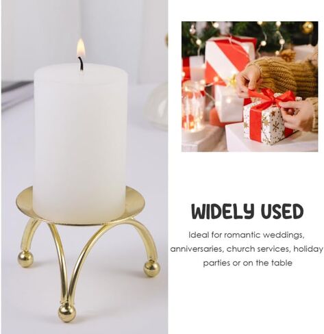 Cabilock 5Pcs Retro Metal Candle Holder with Handle Decorative Candle Stick Holder Set for Tabletop Weddings Parties Holiday Events in Saudi Arabia