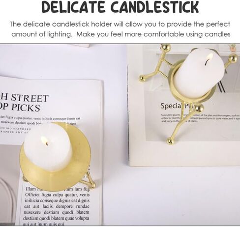 Cabilock 5Pcs Retro Metal Candle Holder with Handle Decorative Candle Stick Holder Set for Tabletop Weddings Parties Holiday Events in Saudi Arabia