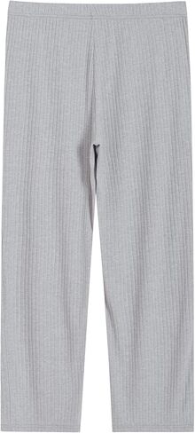 Latuza Women's Ribbed Lounge Pj Pants Soft Knit Pajama Bottoms with Pockets in Saudi Arabia