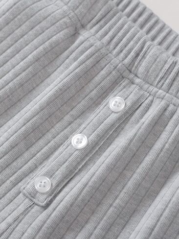 Latuza Women's Ribbed Lounge Pj Pants Soft Knit Pajama Bottoms with Pockets in Saudi Arabia