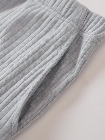Latuza Women's Ribbed Lounge Pj Pants Soft Knit Pajama Bottoms with Pockets in Saudi Arabia