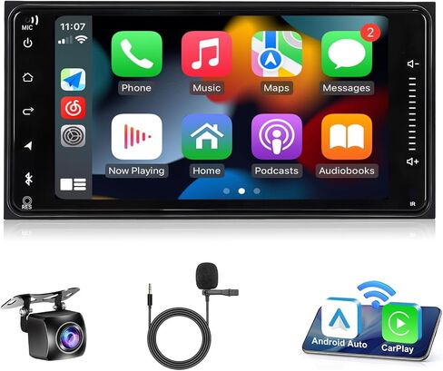 for Toyota Corolla 2009 2010 2011 2012 2013 Radio Stereo with Wireless Carplay Android Auto,9 Inch Touch Screen, Bluetooth,GPS,WiFi,SWC,Backup Camera in Kuwait