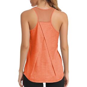 Workout Tops for Women, Racerback Tank Tops for Women Athletic Tank Tops Mesh Yoga Shirt Running Sleeveless Gym Cloth