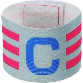 PATIKIL 12.2x2.5 Soccer Captain C Armband, Nylon Unisex Elastic Arm Badge Adjustable for Youth Adult Team Training, Grey
