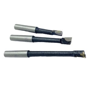 BLUEFOX TOOLS Precision Quality Carbide Boring BAR Set 8MM/3PC Boring Head Tools Hard Alloy Shank | Set of 3 Boring Tools | Different Lengths of Tools | 8MM Diameter | 3 Pcs of Brazed Tools