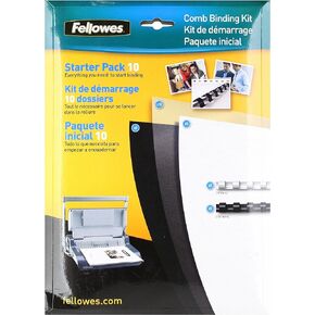 Fellowes Comb Binding Starter Kit, 10 Pack (5290101)