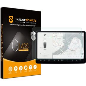 Supershieldz Anti Glare/Anti Fingerprint (Matte) Screen Protector Designed for Tesla Model 3 (2023-2017) / Model Y (2024-2020) 15 inch Tempered Glass, Anti Scratch, Bubble Free
