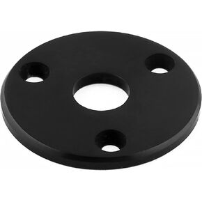 Bogart Guitar Jack Socket Plate Round Metal Output Jack Plate Cover for Guitar Bass Ukulele Banjo Mandolin with Mounting Screws Black. HJ 008-BK
