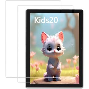 plimpton Screen Protector for PlimPad Kids20 Tablet for Kids 10 inch, Tempered Glass Film 9H Hardness, 10.1 inch LCD Protection, Anti-Scratch, Anti-Fingerprint, Easy to Install (2 Pack)