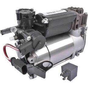 Airmatic Air Suspension Compressor & Relay 2203200104 Replacement for Mercedes E/S Class W220 W211 W219 E550 S500 2113200304