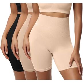 GIGILILY 3 Piece High Waisted Body Shaper Shorts Shapewear for Women Tummy Control Thigh Slimming Kind to Skin Confortable