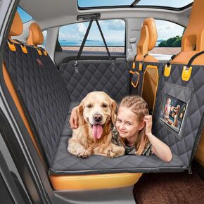 Manificent Back Seat Extender for Dogs, Hard Bottom Dog Car Seat Cover for Back Seat Bed for Car Camping Mattress, Dog Hammock for Car Travel Bed, Car Bed for Car SUV Truck M