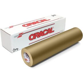 ORACAL 631 Adhesive Vinyl, 12" x 6', Metallic Gold