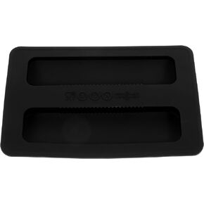 STOBAZA Silicone Toaster Lid 2 Slices Toaster Bread Maker Cover Toaster Kitchen Appliance Top Cover Bread Machine Sandwich Machine Cover Part Accessories - Black