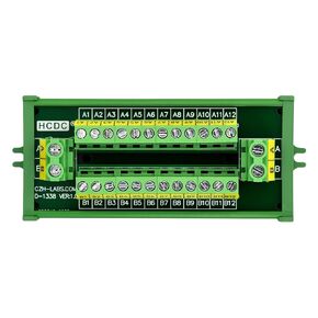 30Amp/300V 2x12 Position Terminal Block Distribution Module (Screw Mount)