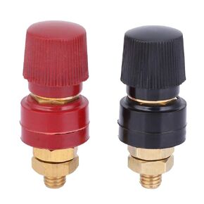 2Pcs Terminal Binding Post 555 Type Brass Pillar Terminal Block M8 Threaded Diameter Binding Post 0V-380V 200A