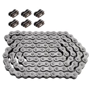 RUTU 415 Motorcycle Chain 110 Links with Chain Breaker for 49cc 50cc 66cc 80cc 100cc 2 Stroke Motorized Bike Zeda BT80 YD100 Gas Motor Mountain Bicycle Go Kart Mini Trail Bike Engine Heavy Duty Parts