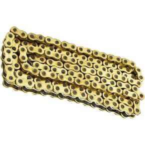 WFLNHB 530 Drive Chain 130 Links O-Ring Heavy Duty Motorcycle Chain Gold Replacement for Honda Kawasaki Suzuki Yamaha