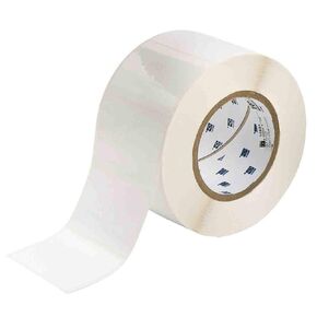 Brady THT-19-483-1 3" Width x 2" Height, B-483 Ultra Aggressive Polyester, Gloss Finish White Thermal Transfer Printable Label (1000 per Roll)