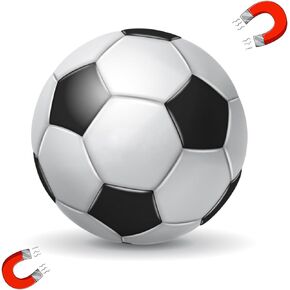 Soccer Sports Magnet Decal, 5 Inch Round, Heavy Duty Automotive Magnet for Car, Truck, SUV, Fridge, Magnetic Surface