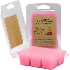 2 Pack - Baby Powder Scented Scented Soy Wax Melts by Just Makes Scents