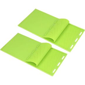 Luqeeg 2Pcs Beeswax Press Sheet , Silicone Beehive Basis Press Sheet - Honeycomb Sheets Making - Beehive Wax Press - Beekeeping Supplies, Green