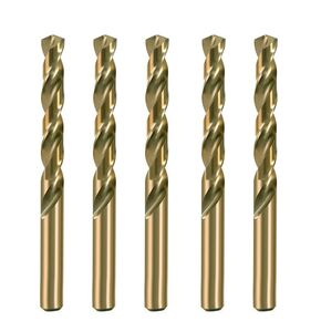 Cobalt Drill Bit 3/16 in. HSS Co M35 Jobber Length Twist Drill Steel Metal-10Pcs