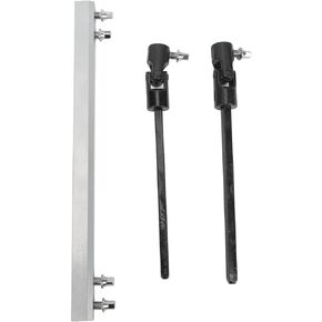 Double Kick Drum Pedal Drive Shaft Bar, Bass Drum Pedal Linkage Connector Arm for Drum Kit Percussion Instrument Parts (Silver)