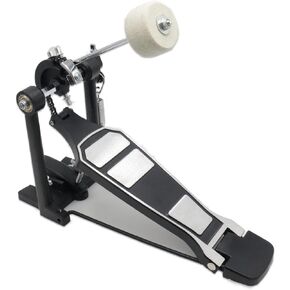 CashBeat Single Bass Drum Pedal, Double Chain Drive, Adjustable Beater Head & Quick Setup, Professional Percussion Accessory for Drum Kits, Ideal for Beginners & Pros