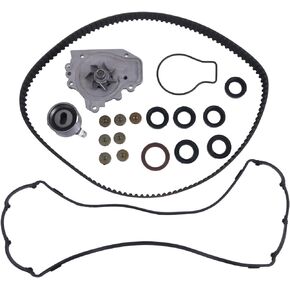 IEQFUE Timing Belt Water Pump Kit TCKWP184 Compatible with Honda CRV 2.0L L4 B20B4 /B20Z2 Engine Acura-Integra 1.8L L4 B18B1 Engine