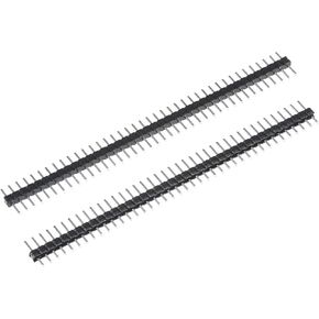 uxcell Straight Header Pin 40P 1 Row 2mm Pitch Silver Tone Pin for Prototyping 30pcs