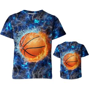 Betecoro 3D Graphic T-Shirt for Boys Girls, Casual Summer Short Sleeve Tops Tee Shirt T Shirt for Teen Youth 6-16 Years in Saudi Arabia