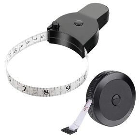 2PCS Body Measure Tape, Body Tape Measure, Lock Pin and Retractable Push Button, Measuring Tape for Body Measurements Sewing Clothes 60inch (150cm)