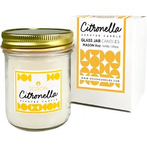 Simply Soson Citronella Candle - 24 Pack Citronella Scented Votive Candles Green - Long Lasting Burn Outside Candles for Garden Yard Balcony, Summer Camping - 30 Hours Burn Time