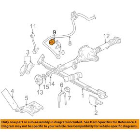 Ford Genuine Ford Motor Co. Stabilizer Bar Insulator - F57Z5493BD