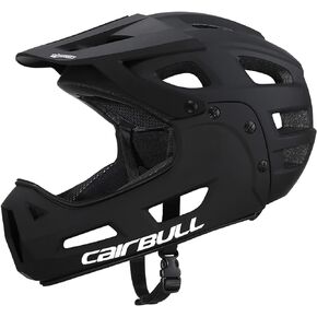 Lixada Cycling Helmet for Adults Full Face Bike Helmet Adult Cycling Helmet with Detachable Chin Guard and Visor for Mountain Biking 54-61 cm
