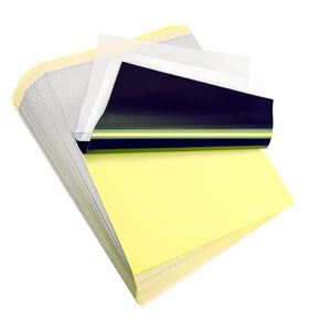 LIUMATE Tattoo Transfer Paper, 100 Sheets Tattoo Stencil Transfer Paper for Tattooing, 4 Layers Tattoo Thermal Stencil Paper A4 Size DIY Tattοο Tracing Paper for Tattoo Transfer Kit in Saudi Arabia