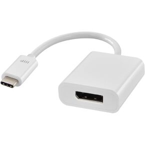 Monoprice USB-C to DisplayPort 1.2 Adapter - Plug-n-Play, Supports Resolutions up to 4k @60Hz, White - Select Series