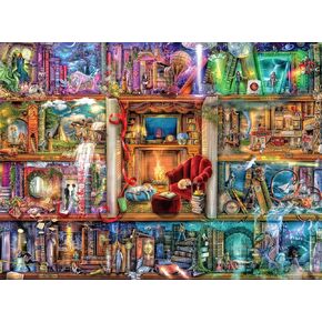 Buffalo Games - Aimee Stewart - The Grand Fiction Library - 1000 Piece Jigsaw Puzzle for Adults Challenging Puzzle Perfect for Game Nights - Finished Size 26.75 x 19.75