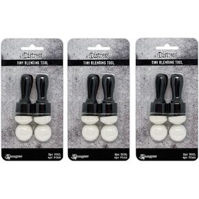 Bundle- Pack of 3- Tim Holtz Distress Tiny Blending Tool with Sponge Applicators Ranger tda84990