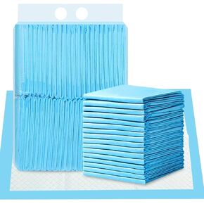 Huntoshon 100 Pcs Disposable Changing Pads, Super Absorbent Portable Diaper Change Pads for Baby, Soft Leak-Proof Underpads Incontinence Bed Table Pee Mat (S, Count, 1.00)