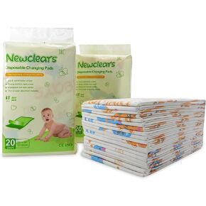 Baby Disposable Underpads Breathable Incontinence Diaper Changing Pads, 20 Count/Pack (23''x36'' - 2pack(40 Count))