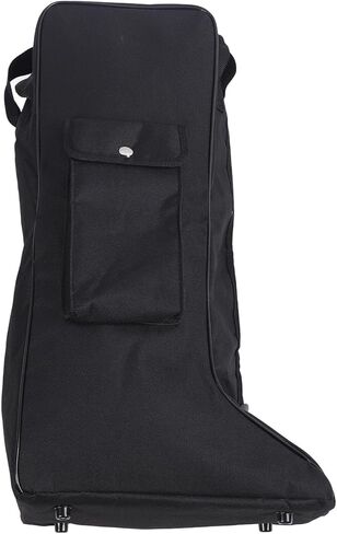 Boot Bag with Handle Oxford Cloth and Leather Black Waterproof Portable Boots Storage Bag for Cowboy Boots Snow Boots in Saudi Arabia