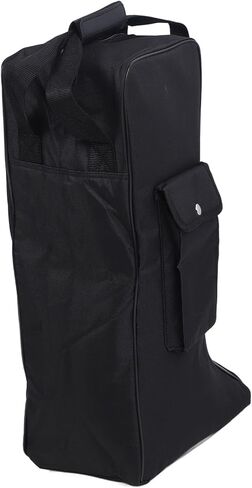 Boot Bag with Handle Oxford Cloth and Leather Black Waterproof Portable Boots Storage Bag for Cowboy Boots Snow Boots in Saudi Arabia