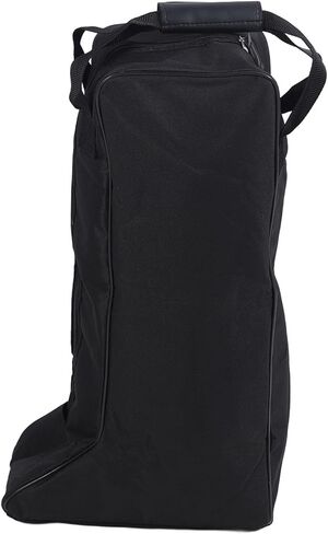Boot Bag with Handle Oxford Cloth and Leather Black Waterproof Portable Boots Storage Bag for Cowboy Boots Snow Boots in Saudi Arabia
