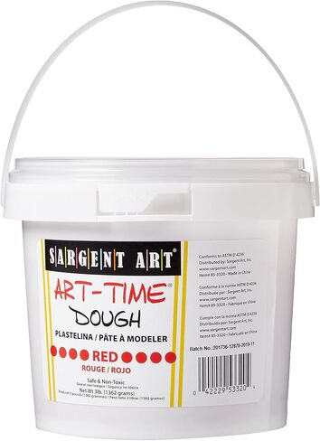 مجموعة عجين سارجنت آرت مكونة من 6 ألوان، وزن كل منها 3 أرطال، عجينة فنان وقت الفن، تشكيلة بوزن 18 رطل in Kuwait